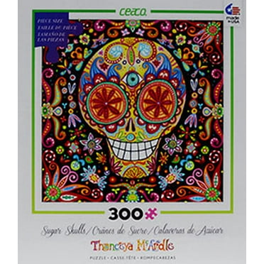 Abstract Flower Skull Pattern Each Piece is Unique and Perfectly Combined. 6000 Pieces of Adult Jigsaw Puzzle Game 